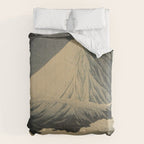 Shotei Takahashi Four Seasons of Mount Fuji Near Omuro Kawase Hasui Japanese Woodblock Print Comforter Gallery Image 6