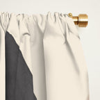 Minimal Abstract Art Tropical Leaves 5 Window Curtain Gallery Image 2