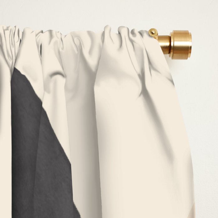 Minimal Abstract Art Tropical Leaves 5 Window Curtain Gallery Image 2