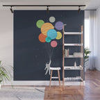 Planet Balloons Wall Mural Gallery Image 1