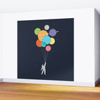 Planet Balloons Wall Mural Gallery Image 2