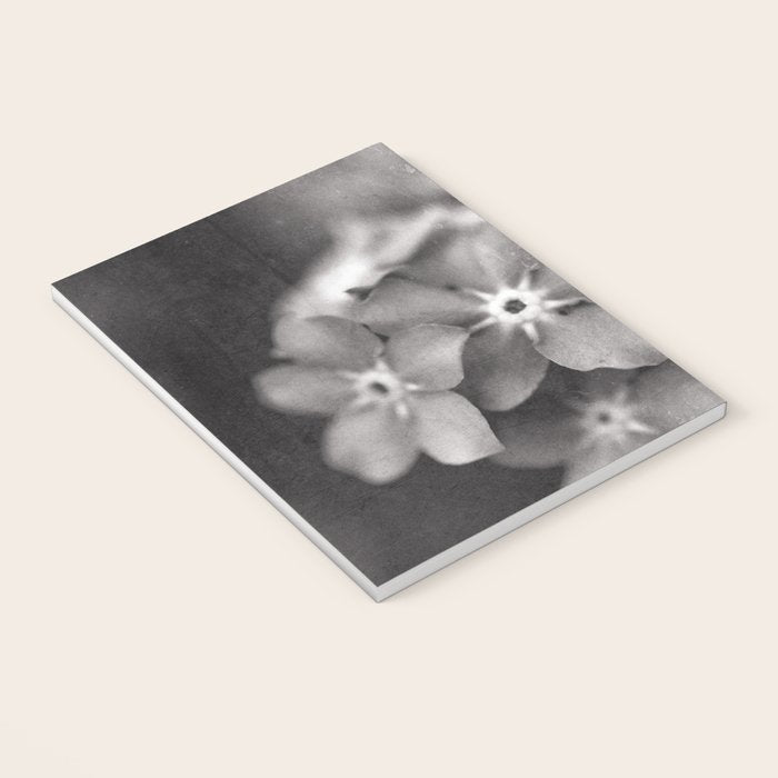 Black and White Botanical Flower Study 1 Notebook Gallery Image 3