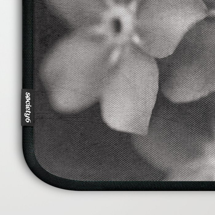 Black and White Botanical Flower Study 1 Laptop Sleeve Gallery Image 3
