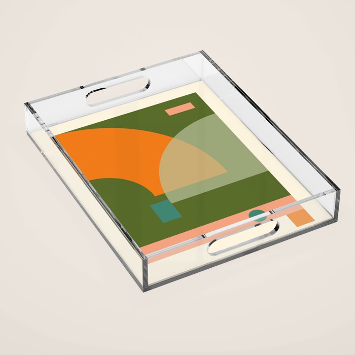 geometric abstract 50 Acrylic Tray Gallery Image 1