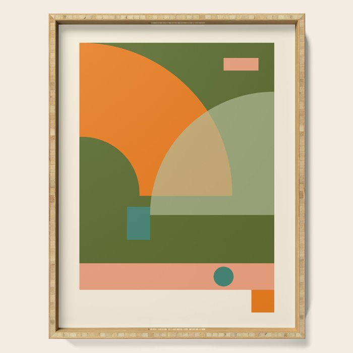 geometric abstract 50 Serving Tray Gallery Image 1