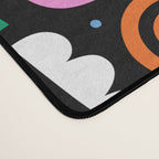 Colorful abstract organic shape doodle pattern Desk Mat Gallery Image 4