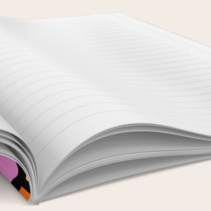 Colorful abstract organic shape doodle pattern Notebook Gallery Image 2