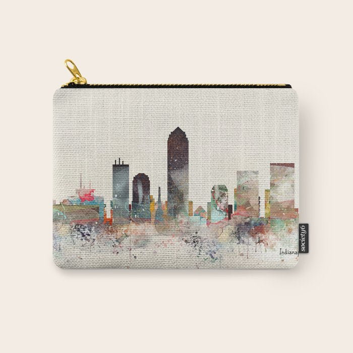 indianapolis indiana skyline Carry All Pouch Gallery Image 1