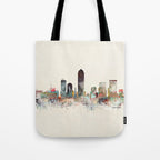 indianapolis indiana skyline Tote Bag Gallery Image 1