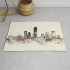 indianapolis indiana skyline Rug Gallery Image 1