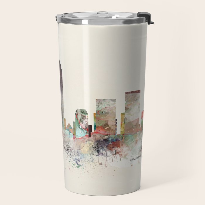 indianapolis indiana skyline Travel Mug Gallery Image 2