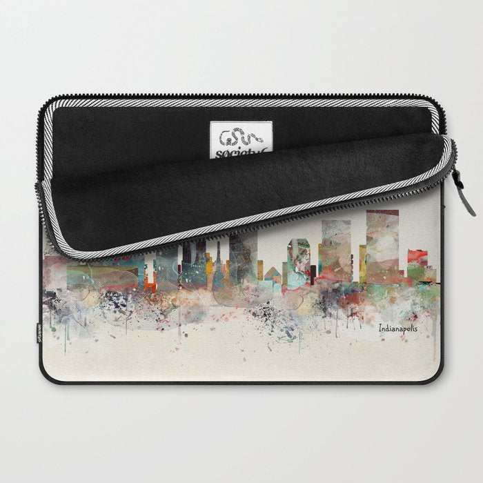 indianapolis indiana skyline Laptop Sleeve Gallery Image 2