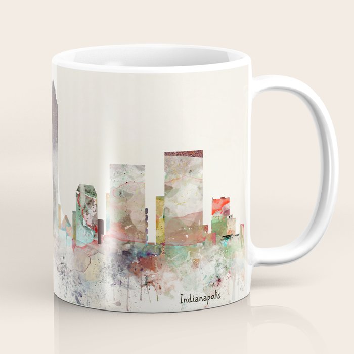 indianapolis indiana skyline Coffee Mug Gallery Image 1