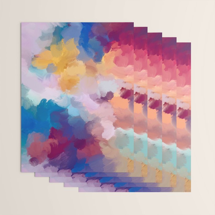 New Beginnings In Full Color | Abstract Texture Color Design Wrapping Paper Gallery Image 3