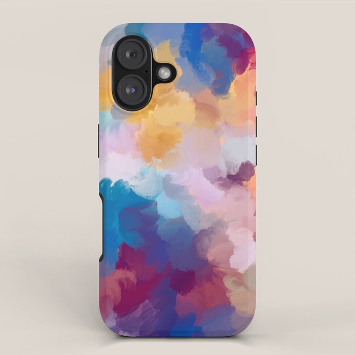 New Beginnings In Full Color | Abstract Texture Color Design iPhone Case Gallery Image 1