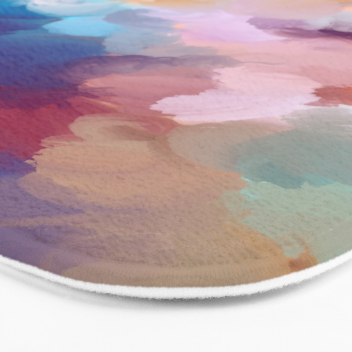 New Beginnings In Full Color | Abstract Texture Color Design Bath Mat Gallery Image 3