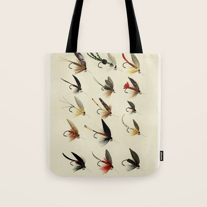 Trout Fly Fishing Tote Bag Gallery Image 1