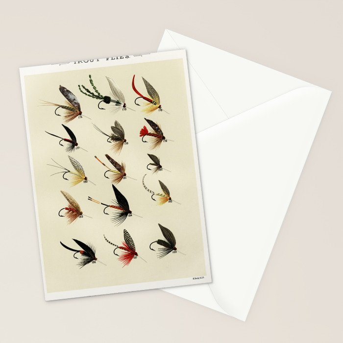 Trout Fly Fishing Stationery Card Gallery Image 2