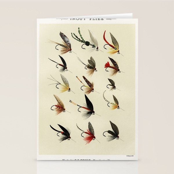 Trout Fly Fishing Stationery Card Gallery Image 1