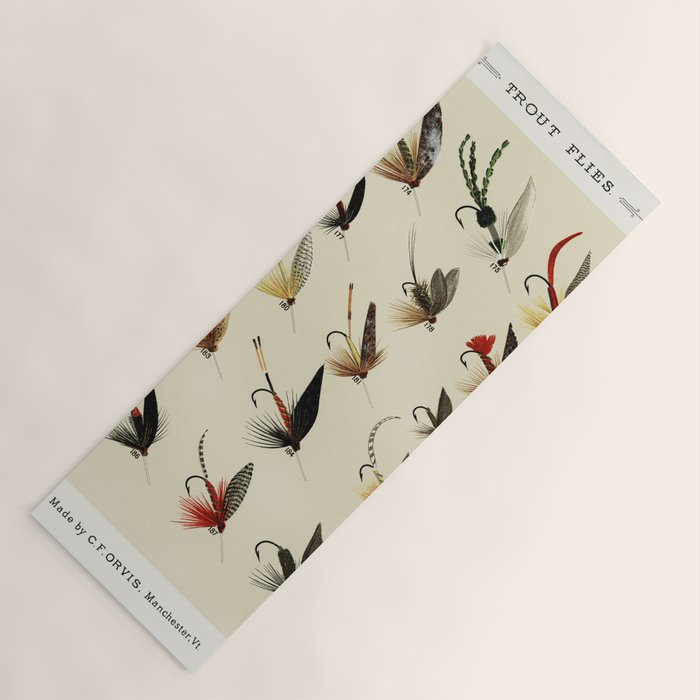Trout Fly Fishing Yoga Mat Gallery Image 1