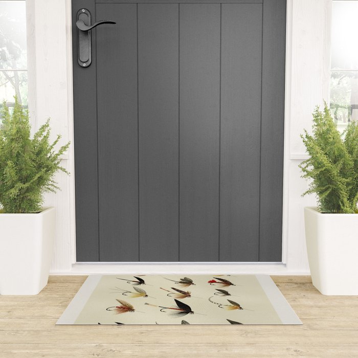 Trout Fly Fishing Welcome Mat Gallery Image 3