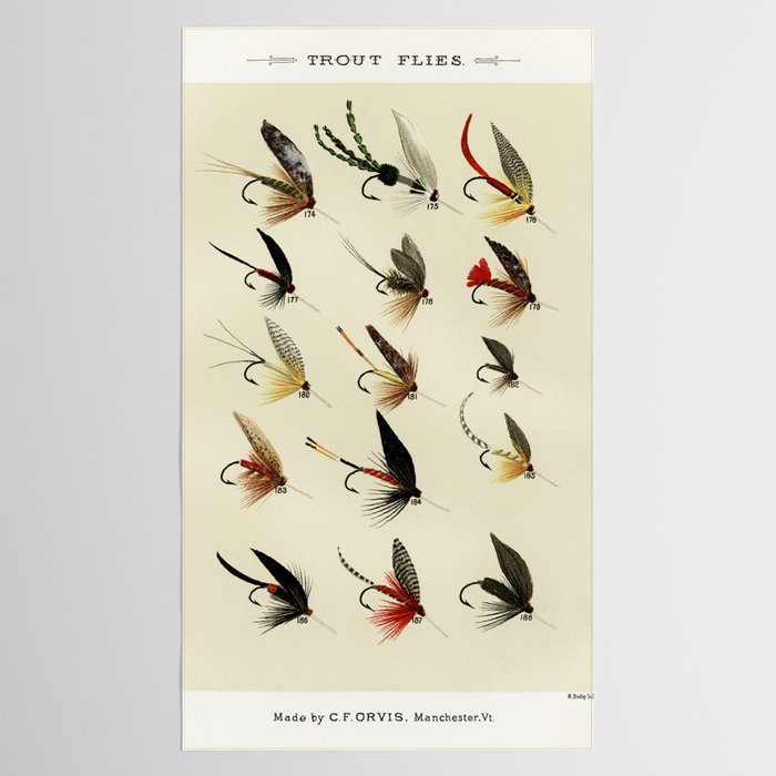 Trout Fly Fishing Tablecloth Gallery Image 2