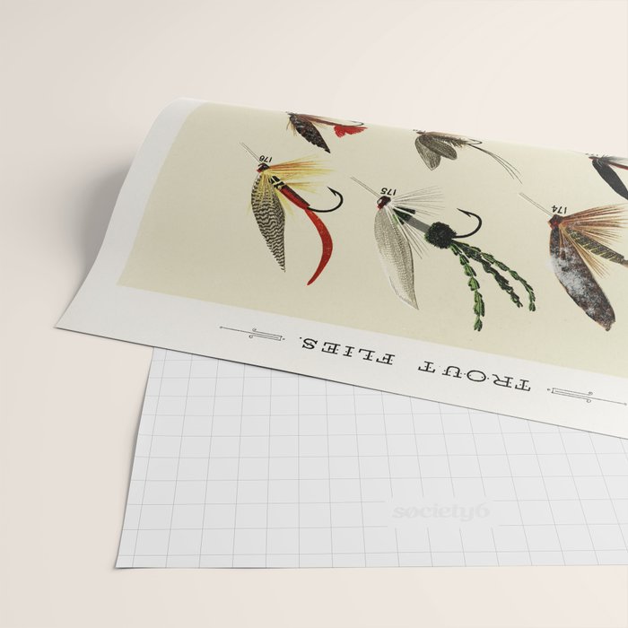 Trout Fly Fishing Wrapping Paper Gallery Image 2