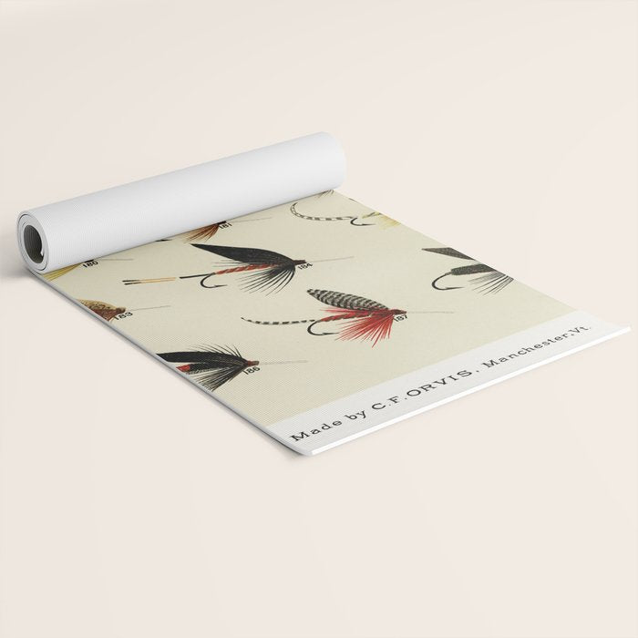 Trout Fly Fishing Yoga Mat Gallery Image 2