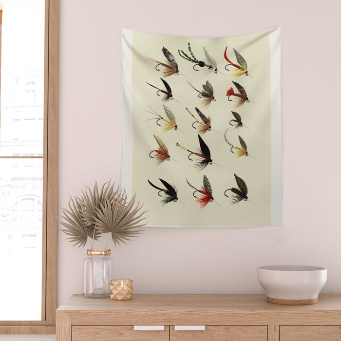 Trout Fly Fishing Wall Tapestry Gallery Image 2