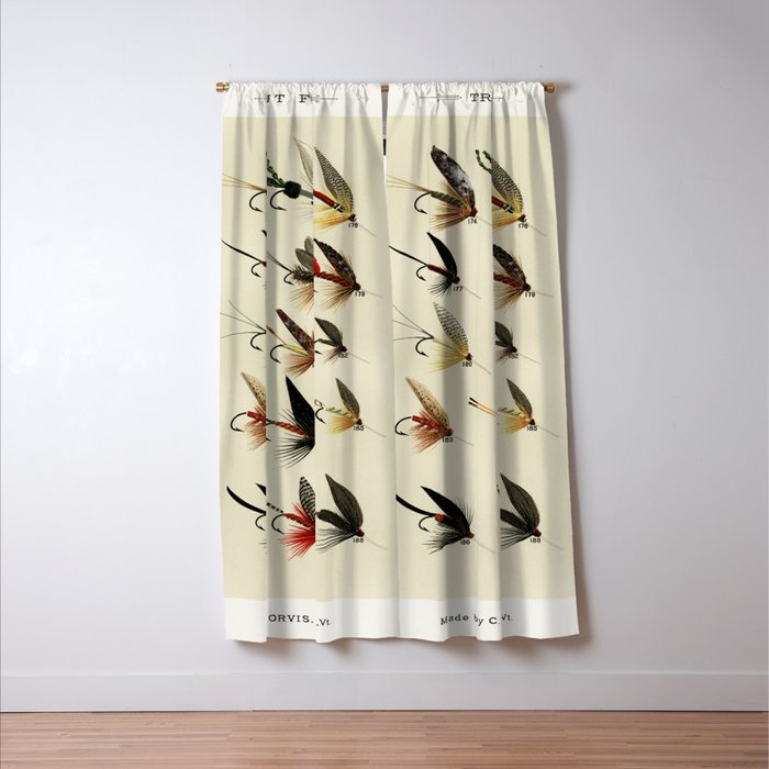 Trout Fly Fishing Window Curtain Gallery Image 3