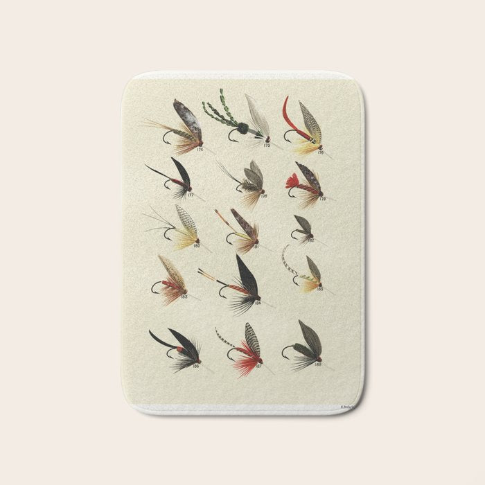 Trout Fly Fishing Bath Mat Gallery Image 1