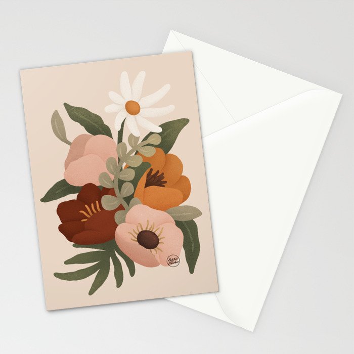 Gloria Floral Stationery Card Gallery Image 2