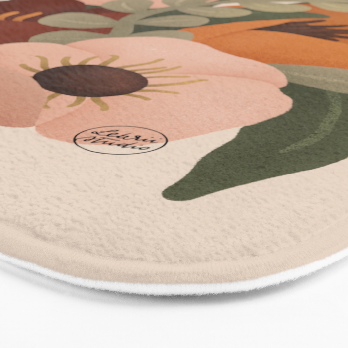 Gloria Floral Bath Mat Gallery Image 3