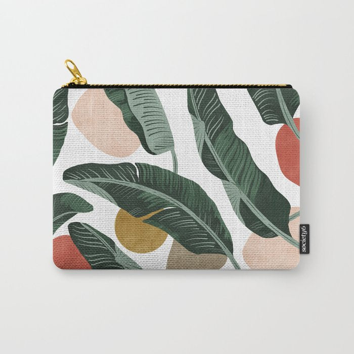 Modern banana leaf Carry All Pouch Gallery Image 1