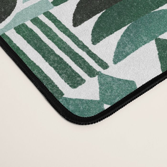 Geometric Tapestry - Green Desk Mat Gallery Image 4