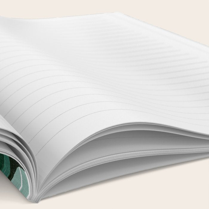 Geometric Tapestry - Green Notebook Gallery Image 2