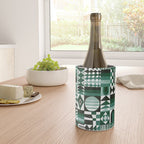 Geometric Tapestry - Green Wine Chiller Gallery Image 4