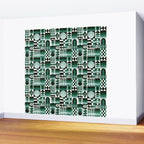 Geometric Tapestry - Green Wall Mural Gallery Image 2