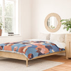 Female diverse faces of different ethnicity blue Duvet Cover Gallery Image 2