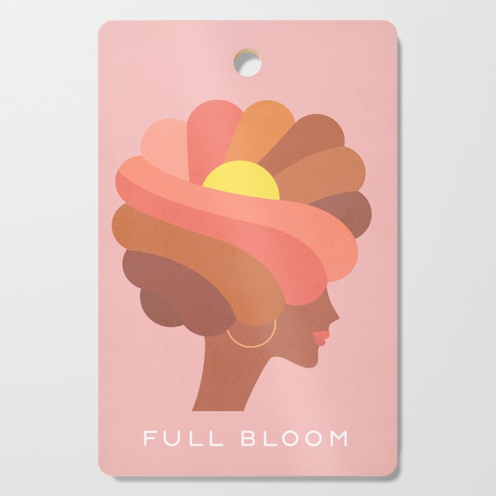 Full Bloom Girl Power Portrait Cutting Board Gallery Image 1