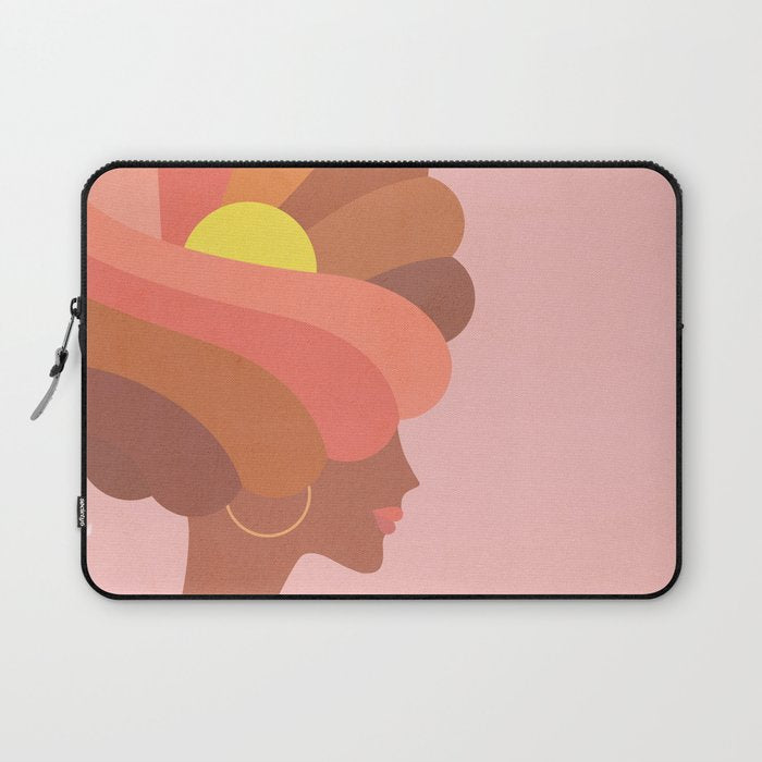 Full Bloom Girl Power Portrait Laptop Sleeve Gallery Image 1