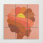 Full Bloom Girl Power Portrait Wood Wall Art Gallery Image 1