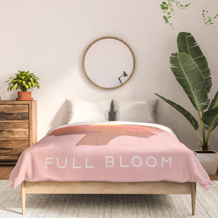 Full Bloom Girl Power Portrait Comforter Gallery Image 3