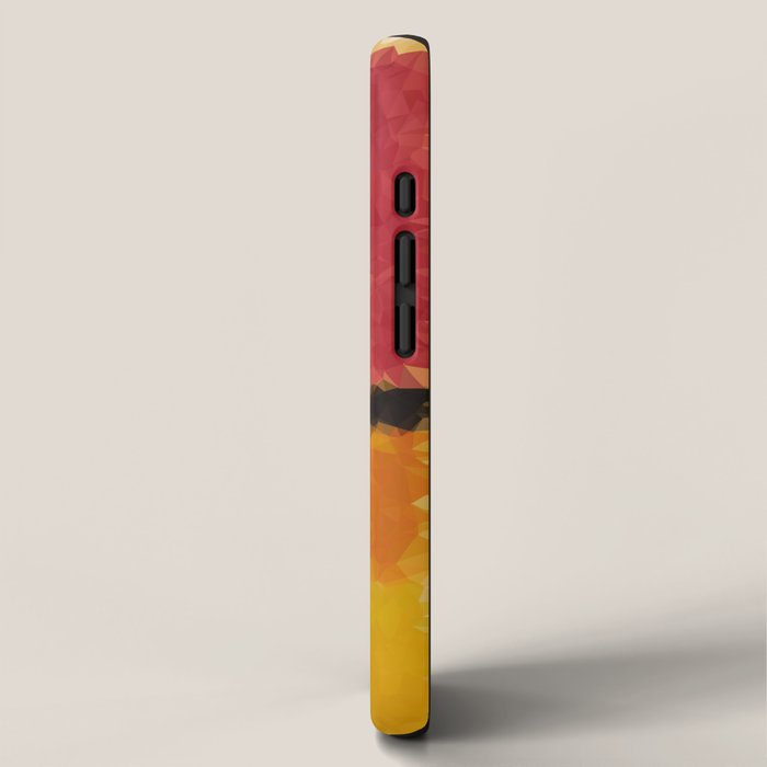 Untitled After Rothko Low Poly Geometric Triangles iPhone Case Gallery Image 2
