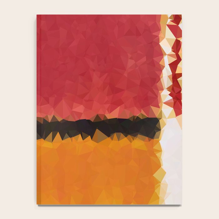 Untitled After Rothko Low Poly Geometric Triangles Notebook Gallery Image 4