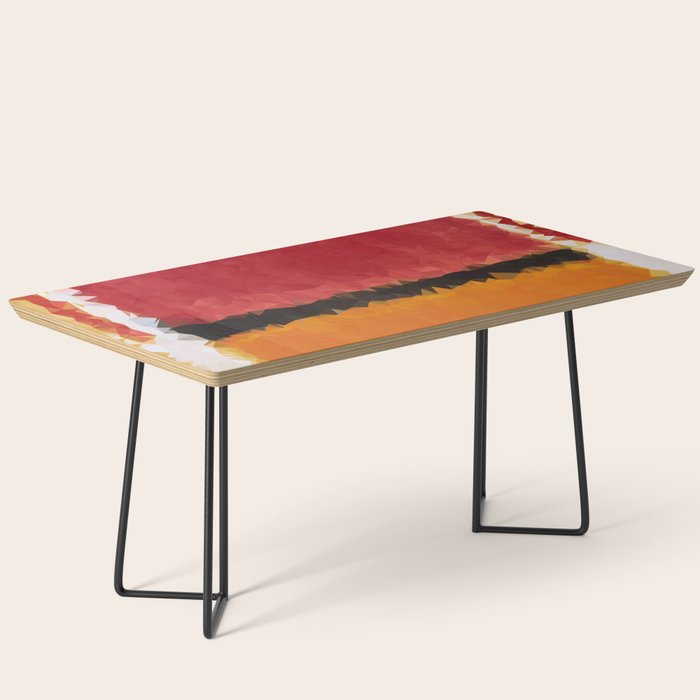 Untitled After Rothko Low Poly Geometric Triangles Coffee Table Gallery Image 1
