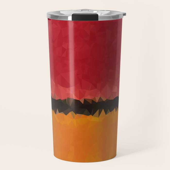 Untitled After Rothko Low Poly Geometric Triangles Travel Mug Gallery Image 1