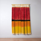 Untitled After Rothko Low Poly Geometric Triangles Window Curtain Gallery Image 3