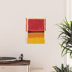 Untitled After Rothko Low Poly Geometric Triangles Poster Gallery Image 2