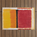 Untitled After Rothko Low Poly Geometric Triangles Outdoor Rug Gallery Image 1